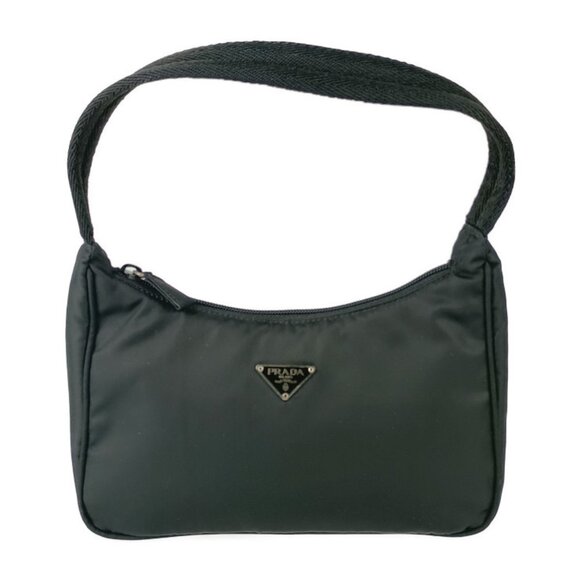 PRADA Black Triangle Shoulder Bag - Picture 1 of 10